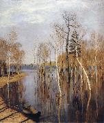 Levitan, Isaak Spring-inundation oil on canvas